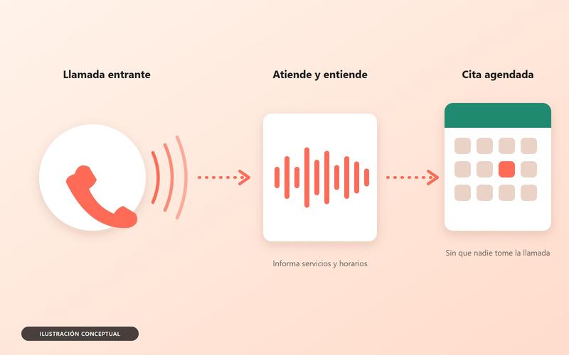Ilustración: de la llamada a la cita agendada